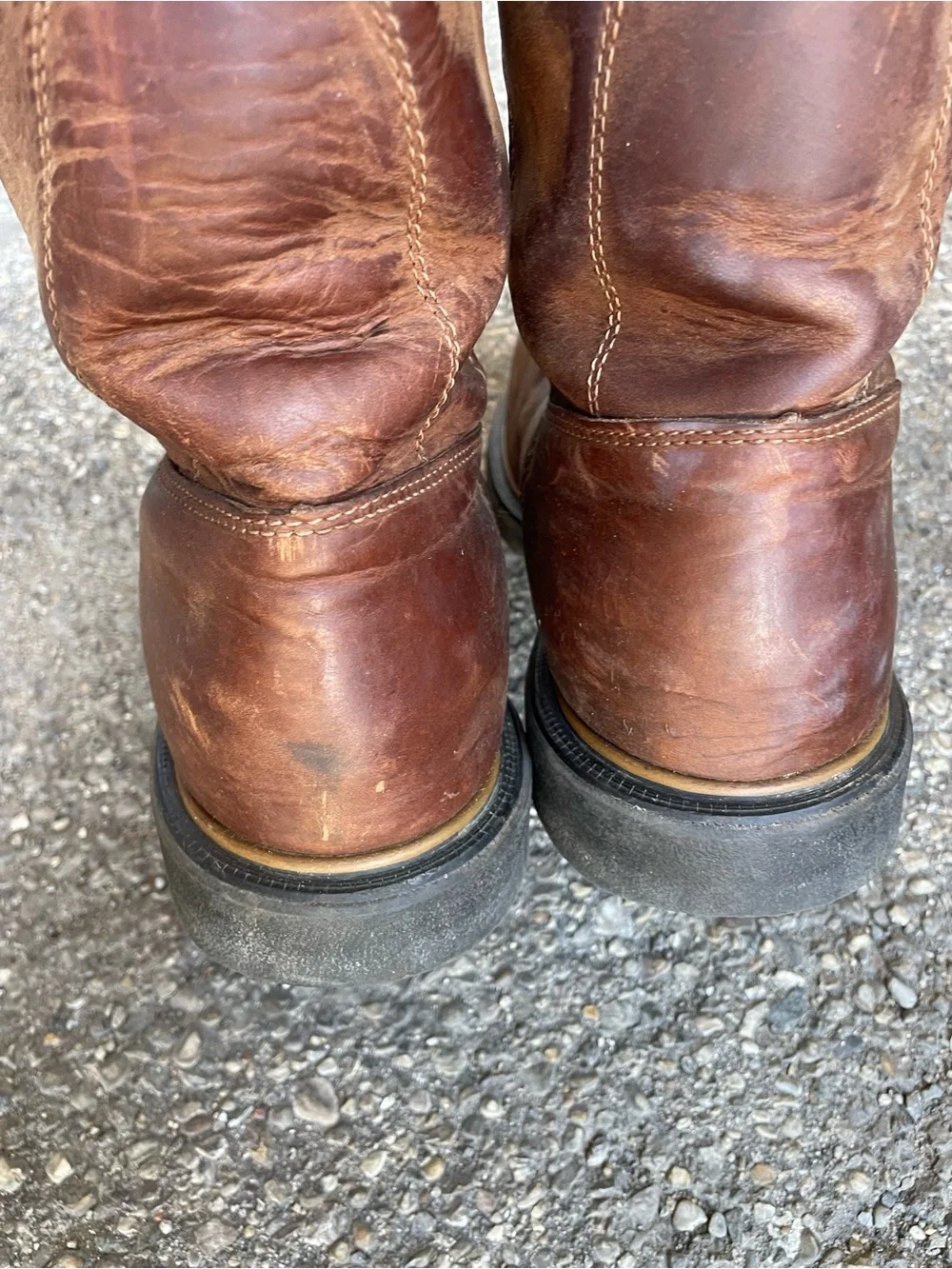 Red Wing 2272 DynaForce Mens Brown Leather Steel Toe Work Boots Size 11 E2